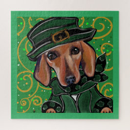 PUZZLE DACHSHUND ROJO  