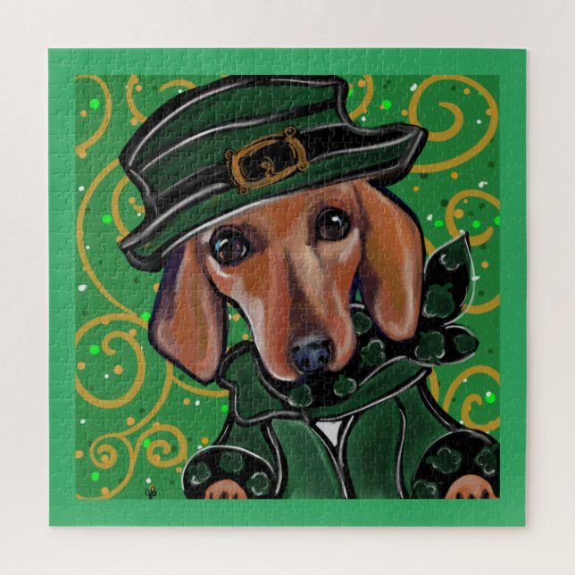PUZZLE DACHSHUND ROJO   (Vertical)