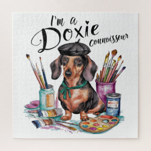 Puzzle Dachshund soy un connoisseur de Doxie