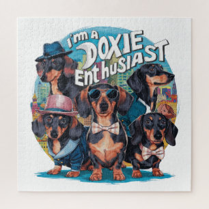 Puzzle Dachshund, soy un entusiasta de Doxie