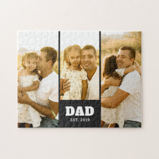 Puzzle Dad Established Bold Text Black 3 Photo