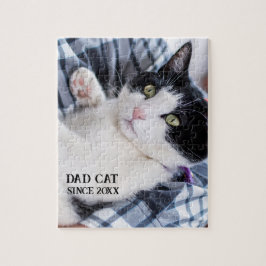Puzzle Daddy cat since Photo cute cat