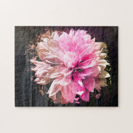 Puzzle "Dahlia rosa"