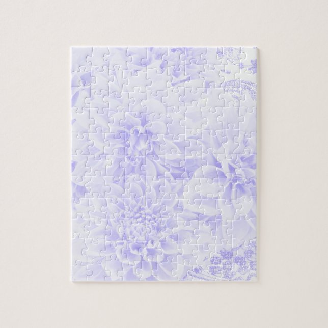 Puzzle Dahlias En Azul (Vertical)