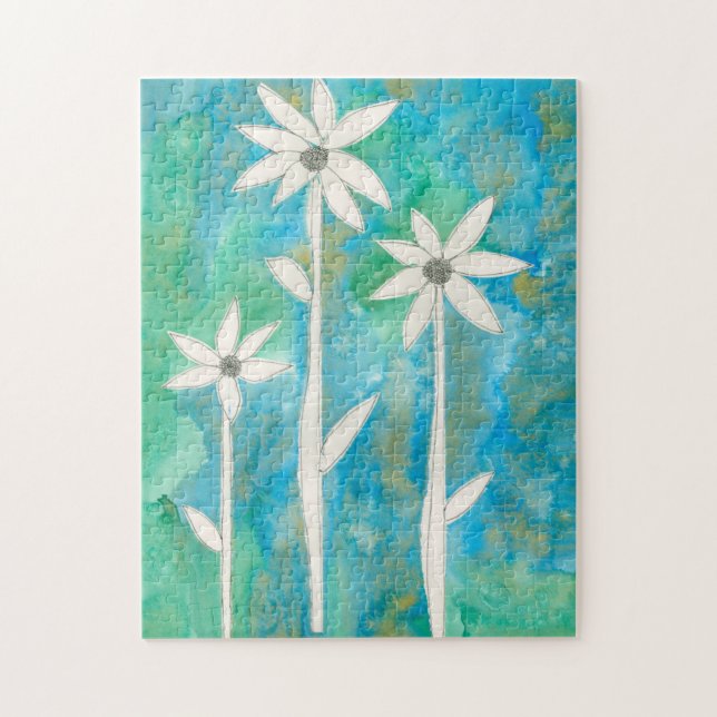 Puzzle Dainty Daisies I (Vertical)