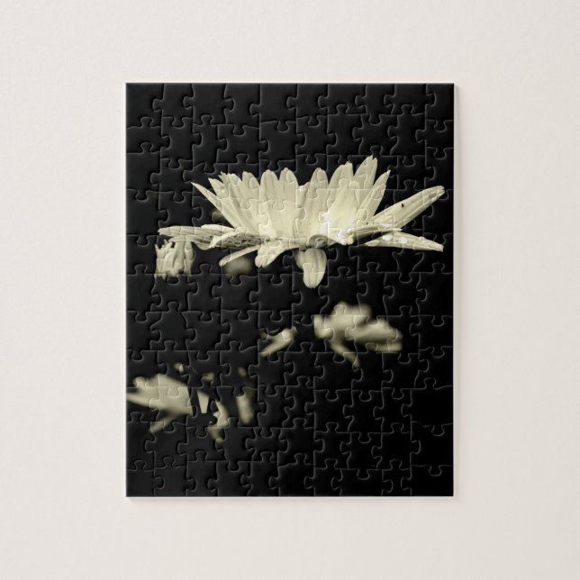 Puzzle Daisy - Blanco y negro (Vertical)