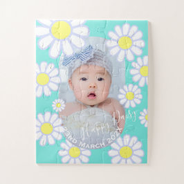 Puzzle Daisy Simple Aqua Photo Baby
