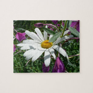 Puzzle Daisy y Fireweed Wildflower