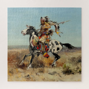 Puzzle “Dakota Chief” Arte Occidental de Charles M Russel