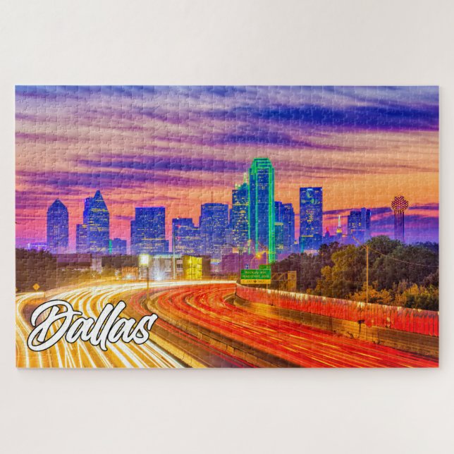 Puzzle Dallas, Texas (Estados Unidos) (Horizontal)