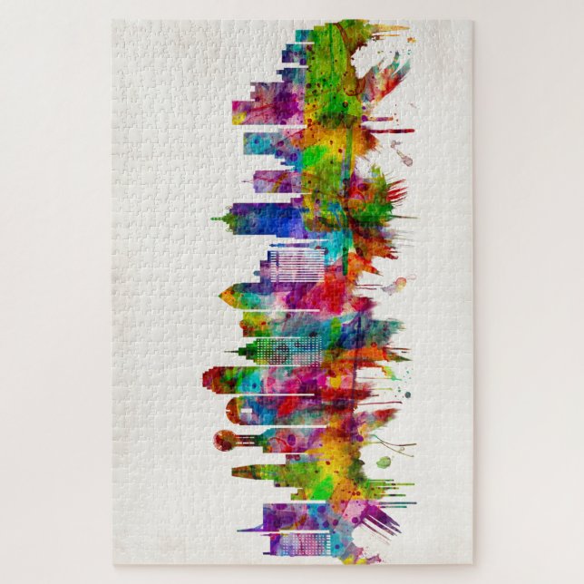 Puzzle Dallas Texas Skyline (Vertical)