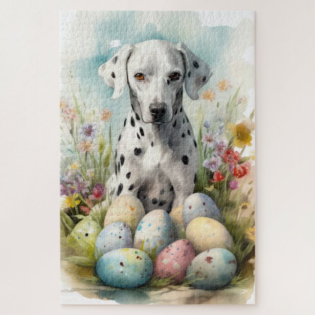 Puzzle Dalmacia con huevos de Pascua (Vertical)