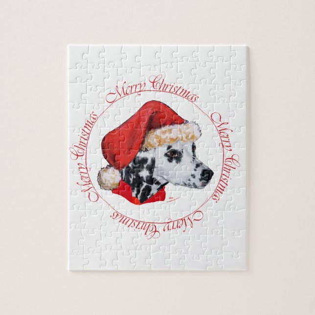 Puzzle Dálmata Feliz Navidad (Vertical)