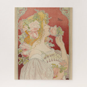 Puzzle Dama Art Nouveau Belle Époque Rosas Livemont