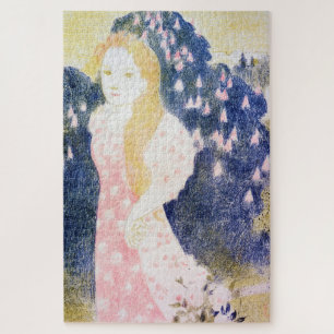 Puzzle Dama con vestido rosa, Maurice Denis