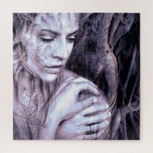 Puzzle Dama de árbol - Bosque de fantasía - Arte