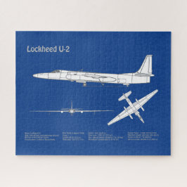 Puzzle Dama de Dragón U-2 - Planes de Plano Azul de Avión