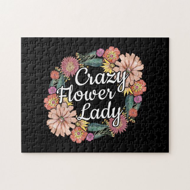 Puzzle Dama de flor loca - Zinnia Gardener (Horizontal)