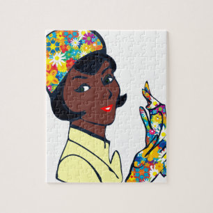 Puzzle dama de humor negro