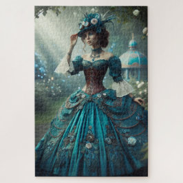 Puzzle Dama de jardín victoriano vintage steampunk