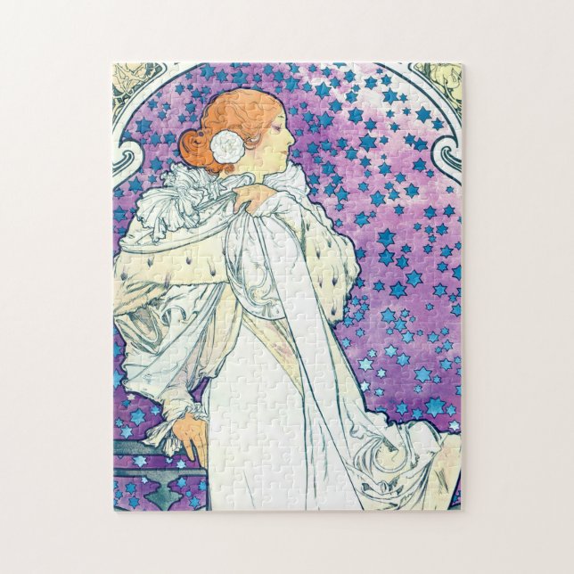 Puzzle Dama de la Camelias, Alphonse Mucha (Vertical)