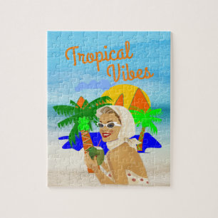 Puzzle Dama de Vibraciones Tropicales