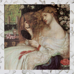 Puzzle Dama Lilith de Rossetti, Retrato Victoriano Antigu