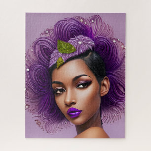 Puzzle Dama Morada