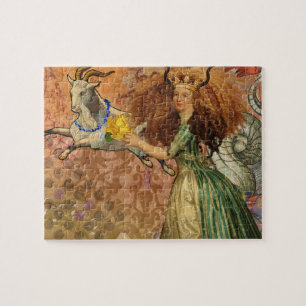 Puzzle Dama Renacentista Capricornio Fantasía Vintage Zod
