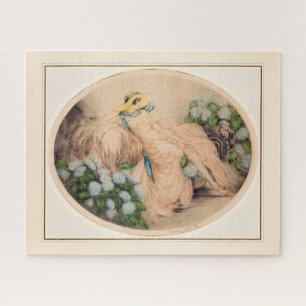 Puzzle Dama rosa de Louis Icart