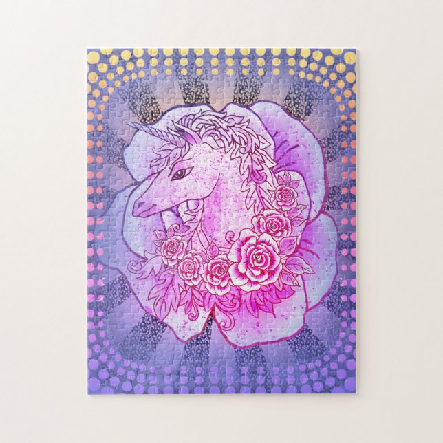 Puzzle Dama Unicornio (Vertical)