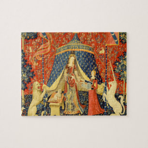 Puzzle Dama y el Tapiz Medieval del Unicornio Arte