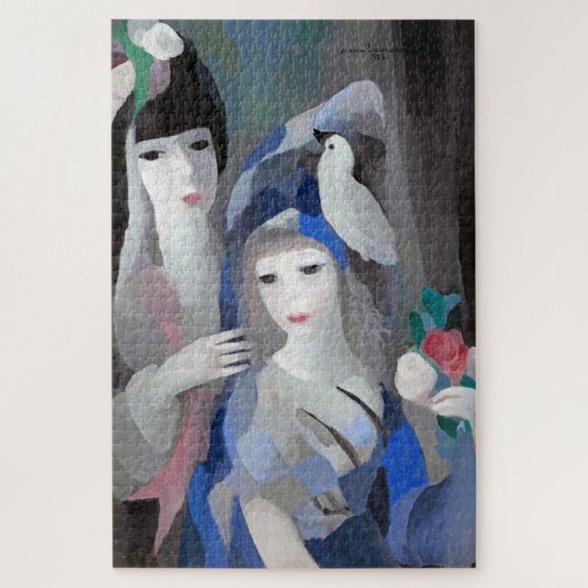 Puzzle Dama y paloma, Marie Laurencin (Vertical)