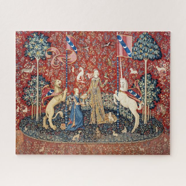 Puzzle Dama y unicornio, sabor (Horizontal)