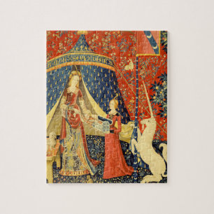 Puzzle Dama y Unicornio Tapiz Medieval: Arte Francés