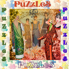 Puzzle Damas de moda retro