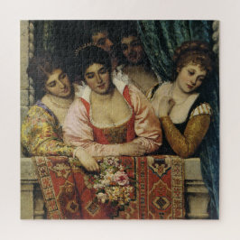 Puzzle Damas italianas renacentistas en un balcón