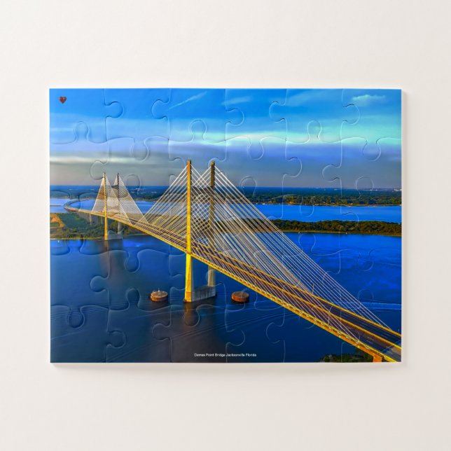 Puzzle Dames Point Bridge Jacksonville Florida. (Horizontal)