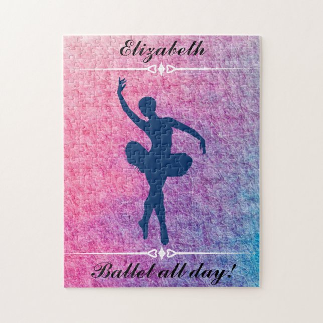 Puzzle Dance Ballet All Day Personalizado Ballerina (Vertical)