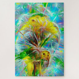 Puzzle Dandelions etéreos en Neon Dreamscape