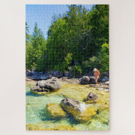 Puzzle Dándose un chapuzón - Esta es la isla de las macet