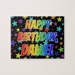 Puzzle "DANIEL" Nombre, Diversión "FELIZ CUMPLEAÑOS"
