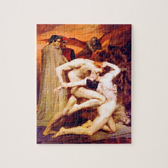 Puzzle Dante y Virgil (Bouguereau 1850) (Vertical)