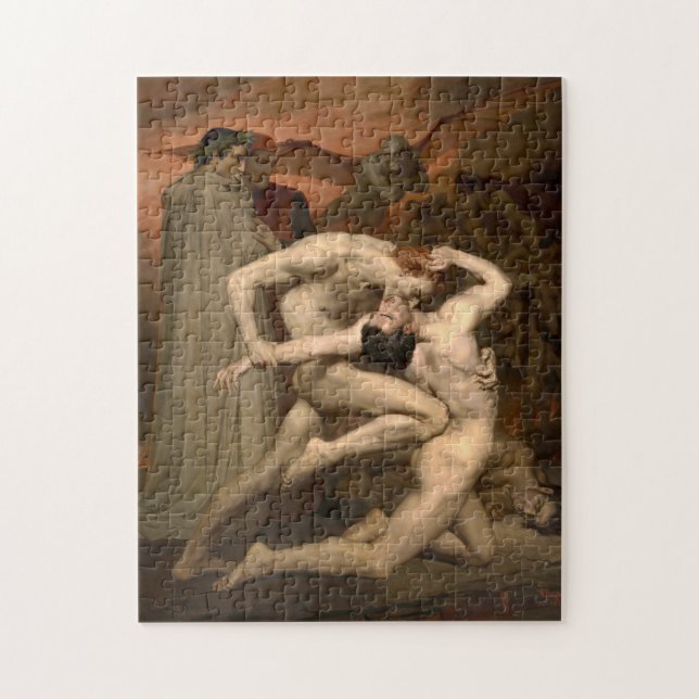 Puzzle Dante y Virgil por William-Adolphe Bouguereau (Vertical)