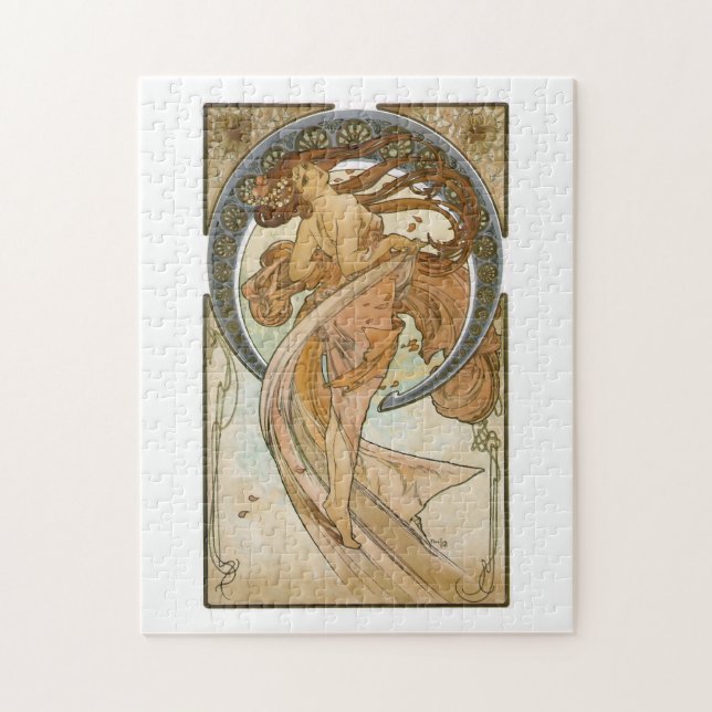 Puzzle Danza (1898), Alphonse Mucha Bella Artes Nouveau (Vertical)