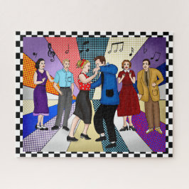Puzzle Danza de pareja | Nostalgia retro de los años 50