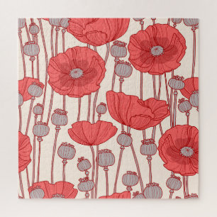 Puzzle Danza del Campo de Amapolas: Rapsodia Floral Sin C