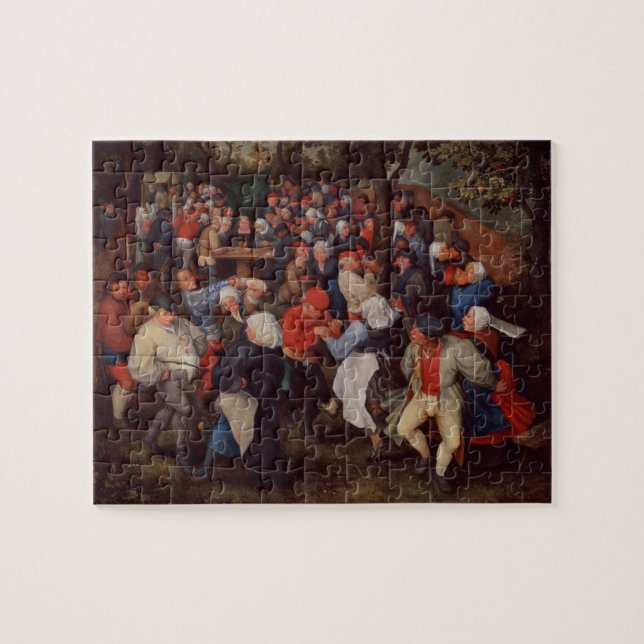 Puzzle Danza del pueblo (aceite en el panel) (Horizontal)