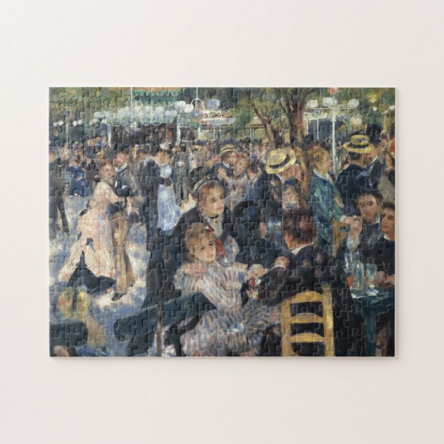 Puzzle Danza en Le Moulin de la Galette - Pintura de Reno (Horizontal)