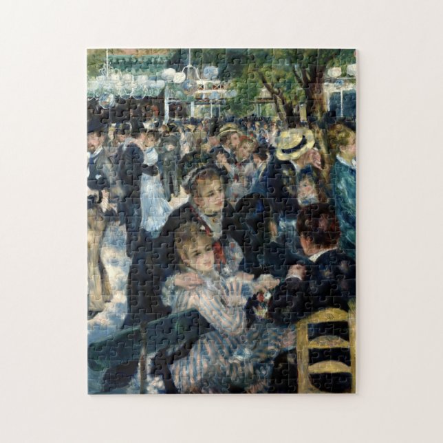Puzzle Danza en Le Moulin de La Galette, Renoir, 1876 (Vertical)